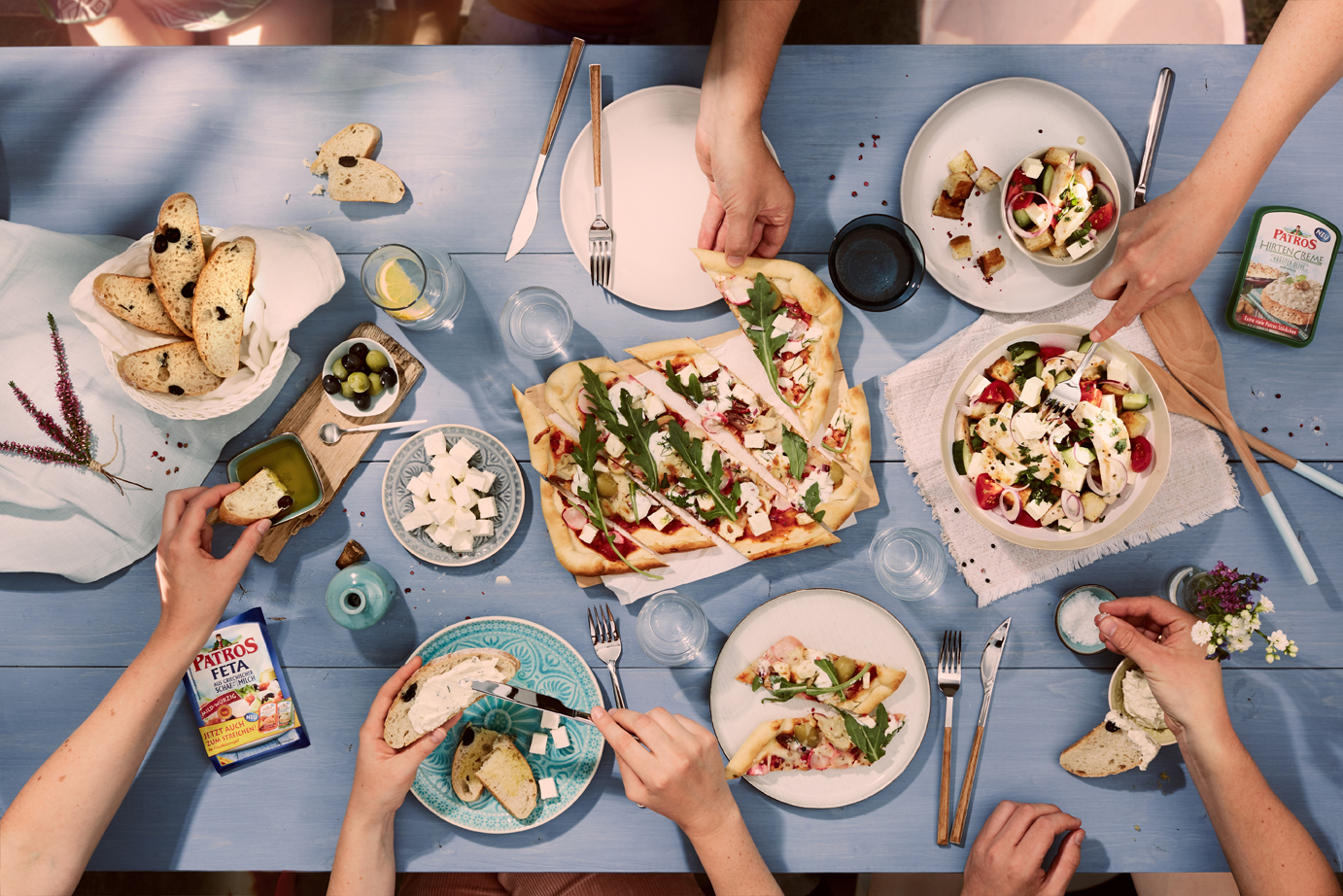 Food, Food-fotografie, picknick , Still-life, Hamburg, Christopher Shaw, Mediteran, Topshot, Patros